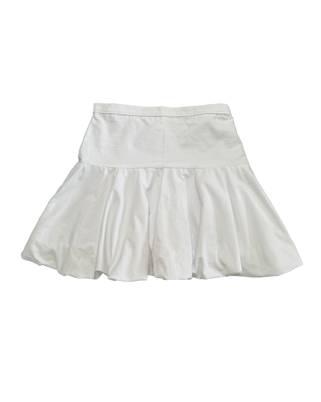 White bubble skirt