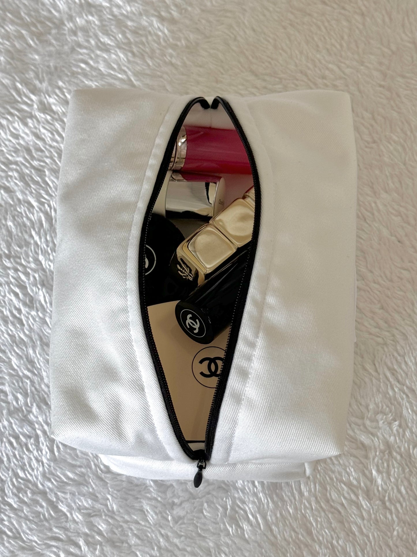 Cotton Beauty Bag Off-white